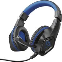 Trust GXT404B Rana Gaming Headset 3.5mm Klinke schnurgebunden Over Ear Schwarz, Blau