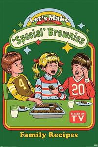 closeup Steven Rhodes Poster Let's Make Special Brownies Family Recipes 91,5 x 61 cm - CLOSE UP