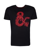 Difuzed Dungeon & Dragons T-Shirt Dragon Logo Size S