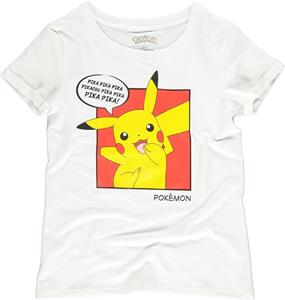 Difuzed Pokémon Ladies T-Shirt Pika Pika Size XL