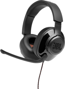 JBL Quantum 200 | Over-Ear-Gaming-Headset Mit Kabel - PS4/XBOX/Switch/PC Kompatibel - 3,5-mm-Anschluss - Mit PC-Splitter