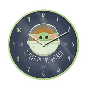 Pyramid International Star Wars The Mandalorian Wall Clock Cutest In The Galaxy