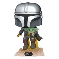 Beeldje Funko Pop Star Wars The Mandalorian Mando Flying with Jet Pack