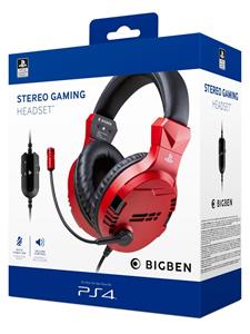 Bigben PS4 Stereo-Headset V3, rot