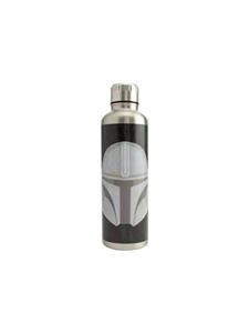 starwars The Mandalorian Wasserflasche Premium Mandalorianer Helm silberfarben/schwarz, bedruckt, 100 % Edelstahl, Fassungsvermögen ca. 500 ml. 152 x 101,5 cm