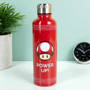 Super Mario Metall Wasserflasche Power Up