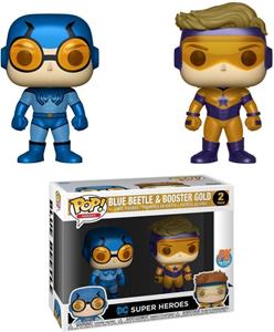 Funko DC Super Heroes Pop Vinyl: Blue Beetle & Booster Gold Double Pack Limited Edition