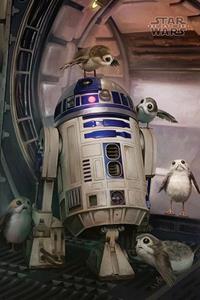 GB Eye Star Wars Poster - Last Jedi R2-D2 & Porgs (61cm x 91,5cm)