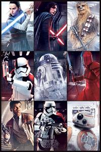 Star Wars Poster - Last Jedi Characters (61cm x 91,5cm)