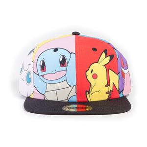 Pokemon - Characters PopArt Snapback Unisex Baseball Cap (Multi-colour)