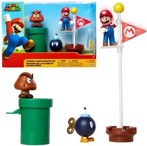 Jakks Pacific Super Mario Action Figure Set - Acorn Plains Diorama