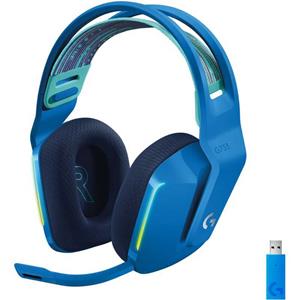 logitechgaming Logitech Gaming G733 LIGHTSPEED Gaming headset Radiografisch 2.4 GHz Draadloos, Stereo On Ear Blauw