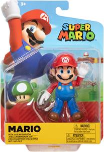 Jakks Pacific Super Mario Action Figure - Mario with 1-UP Mushroom