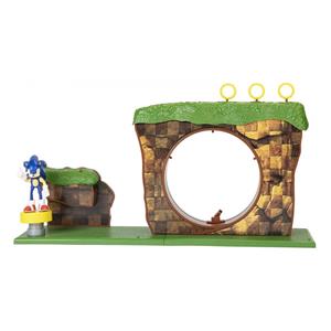 Jakks Pacific SONIC - The Green Hill Zone Spielset, inkl. Sonic Figur 6 cm bunt