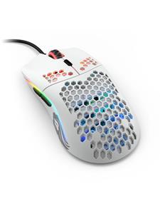 Glorious Model O- (Small) - Matte White - Gaming muis - Optisch - 6 knoppen - Wit met RGB-licht