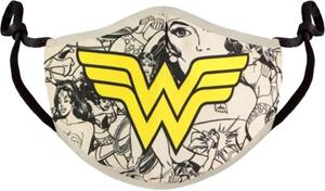 Wonder Woman Face Mask Comic Logo