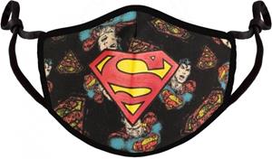 Difuzed Superman Face Mask Comic Logo