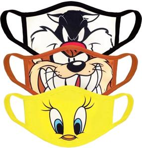 Difuzed Looney Tunes Face Masks 3-Pack Core