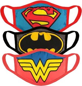 Difuzed Justice League Face Masks 3-Pack Core