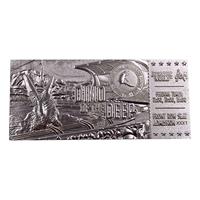 Jurassic World Mosasaurus Silver Collectable Ticket