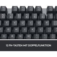 Logitech K835 TKL Kabelgebunden Gaming-Tastatur Switch: Blue Deutsch, QWERTZ