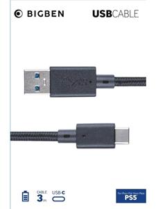 PS5 USB-C-Lade- und Datenkabel, Braided, 3m