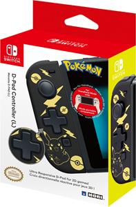 Flashpoint Germany; Hori Nintendo Switch D-Pad Controller, Pokémon Pikachu, Black & Golden Edition