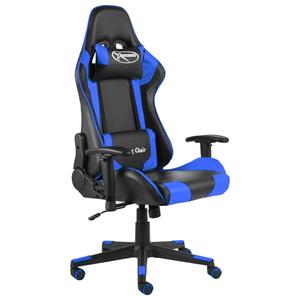 Vidaxl - Gaming-Stuhl Drehbar Blau PVC