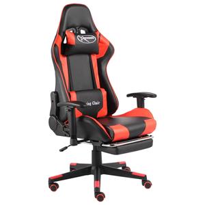 vidaXL Gaming-Stuhl mit Fußstütze Drehbar  Rot