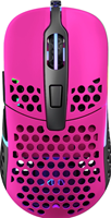 XTRFY M42 Wired Optical Ultra-Light Gaming Mouse, USB, 400-16000 DPI, Omron Switches, Adjustable RGB, Modular Design, Pink