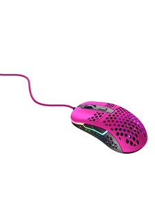 XTRFY M42 Wired Optical Ultra-Light Gaming Mouse, USB, 400-16000 DPI, Omron Switches, Adjustable RGB, Modular Design, Pink