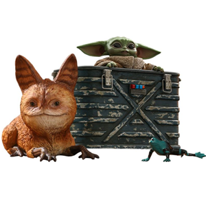 hottoys Hot toys Star Wars: The Mandalorian - Grogu 1:6 Scale Figure Set