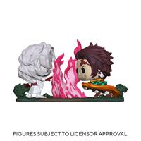 Set met 2 figuren - tanjiro vs. rui vynil Funko Demon Slayer POP Moment