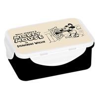 Brotdose groß Mickey in Steamboat Willie Vintage Brotdosen bunt