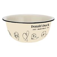 Disney Donald Duck Müslischale Model Sheet Vintage weiß/schwarz, bedruckt, 100 % Keramik, Fassungsvermögen ca. 600 ml.