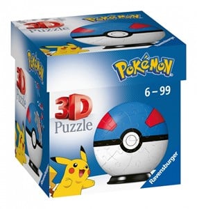 Ravensburger Pokémon 3D Puzzle Pokéballs: Great Ball (54 pieces)