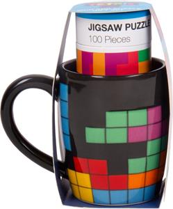 Fizz Creations Tetris Mug & Jigsaw Puzzle Set Tetriminos
