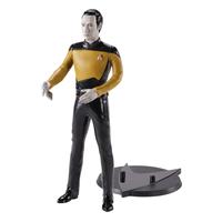 noblecollection Beeldje Noble Collection Star Trek: The Next Generation Bendyfigs Lt. Cmdr. Data