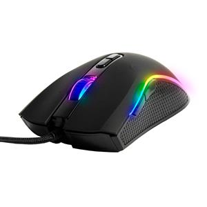 Silvergear Gaming Muis - Rgb Verlichting - 800-6400 Dpi - Bedraad - Zwart