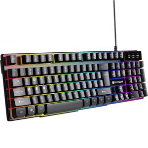 Silvergear Gaming Toetsenbord Met Rgb Led Verlichting - Qwerty - Bedraad - Zwart