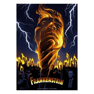 FaNaTtik Universal Monsters Art Print Frankenstein Limited Edition 42 x 30 cm