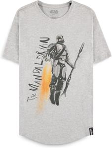 Difuzed The Mandalorian - Men's Grey Short Sleeved T-shirt