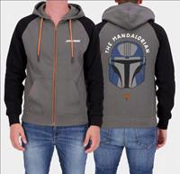 themandalorian The Mandalorian - Helmet Graphic Grey - Zipper