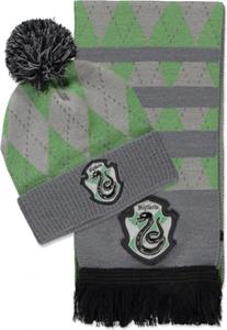 Difuzed Harry Potter Beanie & Scarf Set Slytherin