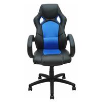 Bc-elec - bs11010-2 RACING BÜROSTUHL DREHSTUHL CHEFSESSEL STUHL SCHALENSITZ SPORTSITZ BÜRO BLAU - Blau