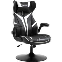 Vinsetto Gaming Stuhl mit Rallystreifen Schwarz Weiß 67 cm x 75 cm x 112 cm - schwarz/weiß