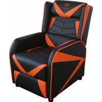 DELTACO GAMING Gaming und Relax-Sessel Spielesessel aus Kunstleder, Fußschemel, zurücklehnen, bis zu 140 kg)
