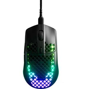 Steelseries Aerox 3 Gaming-muis Kabelgebonden Optisch Ergonomisch, Verlicht, Afneembare kabel Onyx