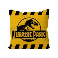 SD Toys Jurassic Park: Caution Logo Yellow Square Cushion