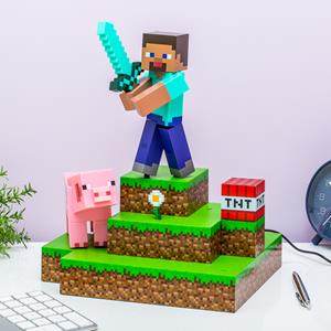 Minecraft Diorama Light Steve 30 cm